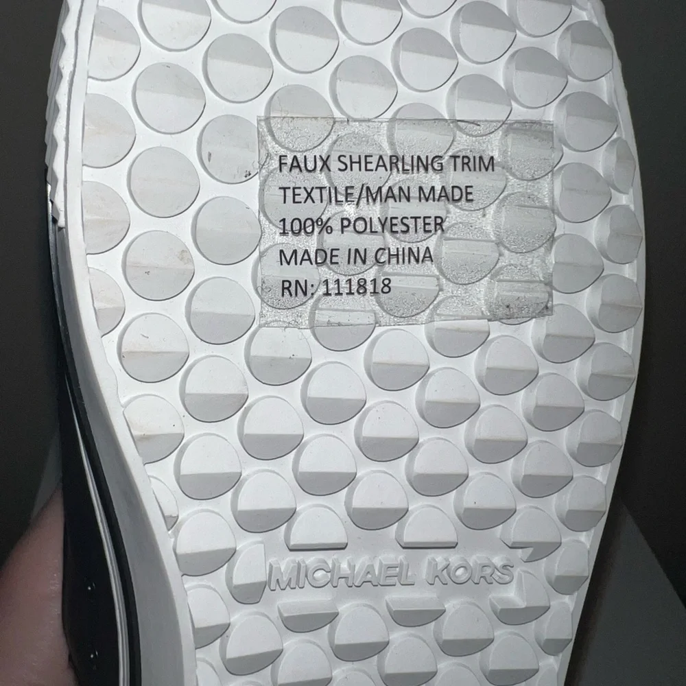 Men’s MICHAEL KORS Baxter Logo Quilted Nylon Sneaker Boots Shoes Sz 8.5 - Picture 11 of 14